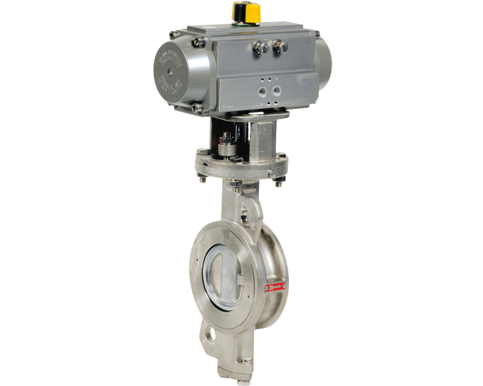 Double offset butterfly valve 1116 + RE/RES pneumatic actuator